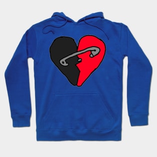 Safety Pin Heart Hoodie